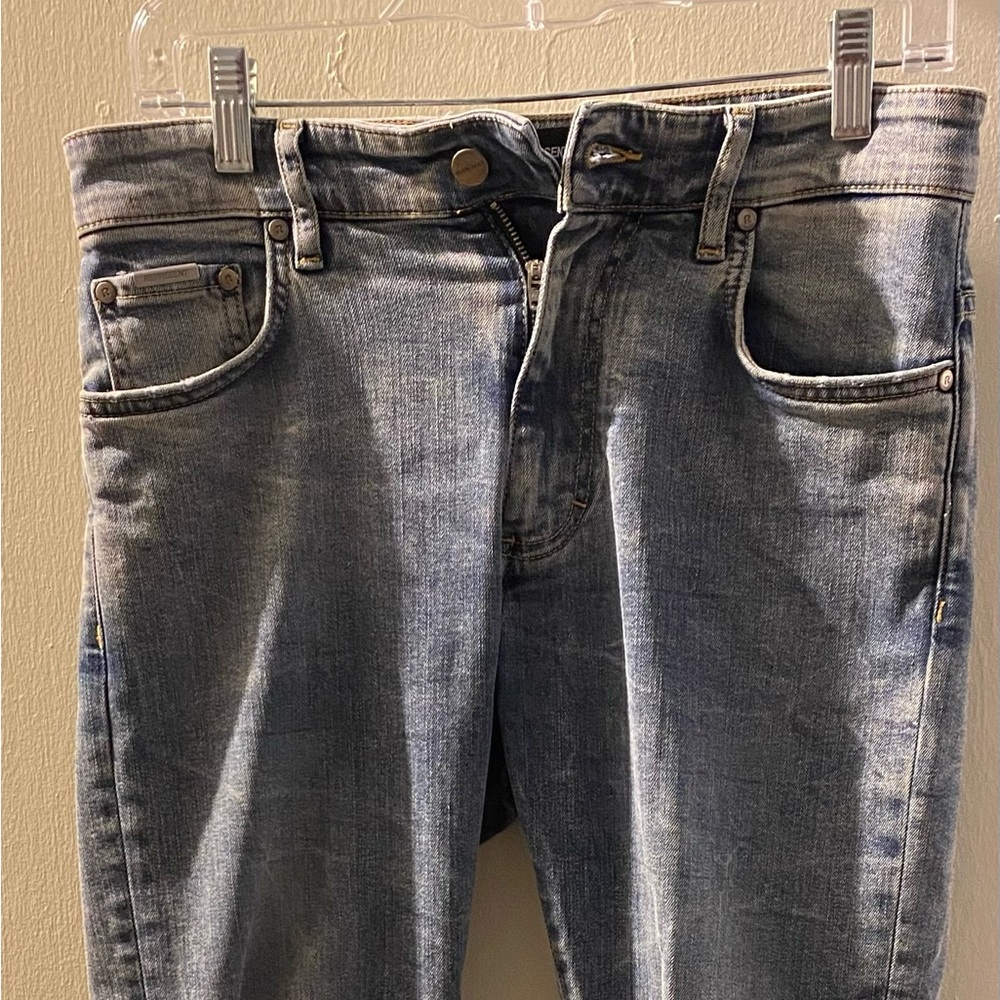 Represent Skinny Jeans in Destroyer Denim - Blue Cream